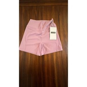 LSKD Women's Blaze X-Shorts, Grape, Workout Gym Athletic Bike Shorts, Size Large